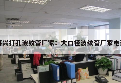 嘉興打孔波紋管廠家：大口徑波紋管廠家電話