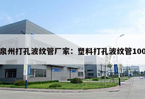 泉州打孔波紋管廠家：塑料打孔波紋管100