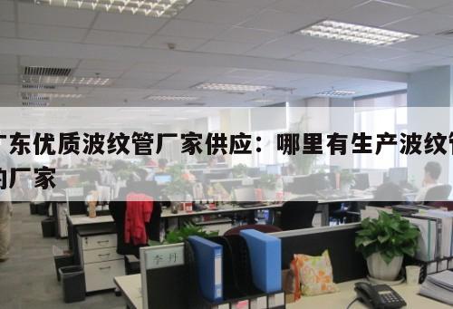 廣東優(yōu)質(zhì)波紋管廠家供應(yīng)：哪里有生產(chǎn)波紋管的廠家
