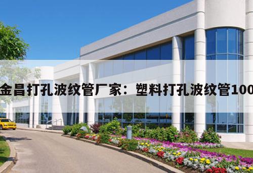 金昌打孔波紋管廠家：塑料打孔波紋管100